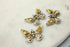 Faith & Hope Antique Gold Butterfly Pendants Silver Gold Butterfly Pendant Faith Charm Hope Charm 31mm x 22mm, sold as 1 piece.